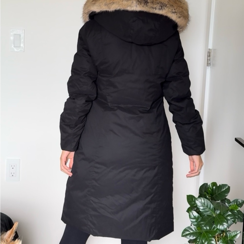 Babaton Charcoal Puffer Coat with Faux Fur Collar - Picture 8 of 8